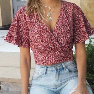 shein red top